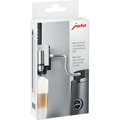 JURA Milchschlauch HP2 24113 | Milchansaugschlauch für Kaffeevollautomat | Edelstahl | kompatibel mit GIGA X9/X8/X7
