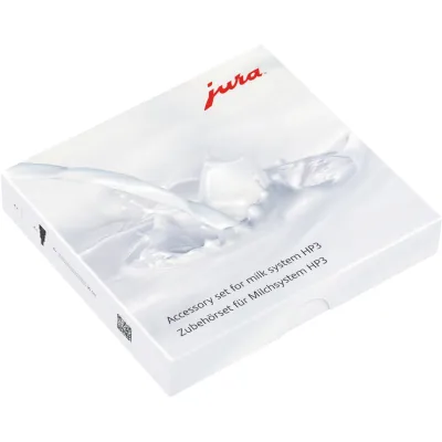 JURA Zubehörset Milchsystem HP3 24117 | kompatibel Z8, Z6, J6, S8, E8 | zuschneidbare Milchschläuche | transparent