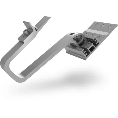 K2 Systems Dachhaken SingleHook 3S long 2004222 | höhenverstellbar | Aluminium | für Schrägdach | inkl. Befestigung