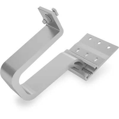 K2 Systems Dachhaken SingleHook Alpin 2003155 | Photovoltaik Befestigung Ziegeldach | Aluminium | inkl. Montageplatte