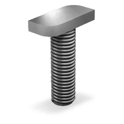 K2 Systems Hammerkopfschraube 1000571 | M10x25 mm | 28/15 Kopf | Edelstahl A2 | für Montageschiene | rostfrei