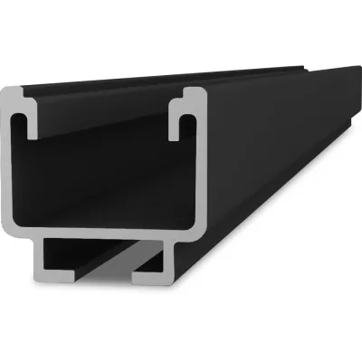 K2 Systems Montageschiene SolidRail Light 2004397 | Solar-Montageprofil 4,80m | Aluminium schwarz eloxiert | 39,5x37mm