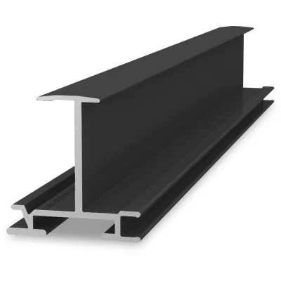 K2 Systems Montageschiene 2004217 InsertionRail 35 | Solarmodul-Einlegeschiene 5,4 m | Aluminium | schwarz eloxiert