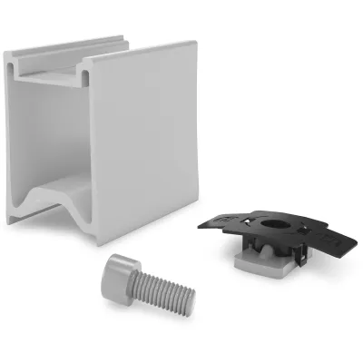 K2 Systems RailUp Set 2003191 | Abstandshalter Trapezblechdach | Aluminium | 80x60x43,1 mm | inkl. Befestigung