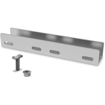 K2 Systems Schienenverbinder Set 2001976 | SingleRail 36 Profilverbinder | Aluminium | 250x38x48,6 mm | inkl. Schrauben