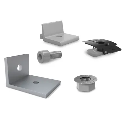 K2 Systems Zubehör-Set 2002082 | MultiAngle System Verbinder Dreieck | Aluminium | Befestigungsmaterial enthalten