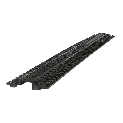 Walther Kabelbrücke 39870090 | 1-Kanal Kabelschutz | 1000x130x20mm | Vollgummi | belastbar bis 200kg | schwarz