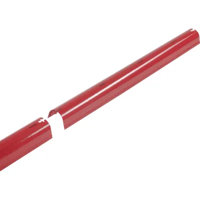 Fränkische Kabelabdeck-Rundhaube FRH-Type 50 | 18040050 | Kabelschutzhaube PVC-U | 1000x50 mm | mit Einhängung | rot