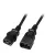 Bild: EFB Kaltgerätekabel Verlängerung EK503.1 | IEC60320 C14 auf C13 | 1m | 3x0,75mm² | 10A 250V | PVC | schwarz