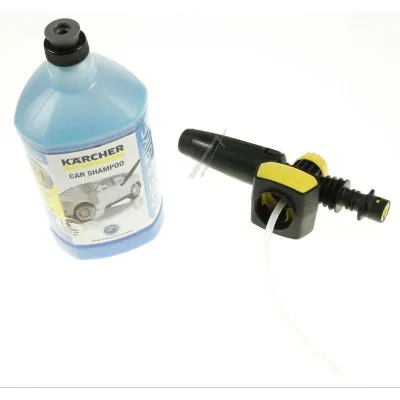 Kärcher Schaumdüse FJ 10 C 2.643-144.0 | Connect 'n' Clean Set mit 1L Autoshampoo 3-in-1 | bis 180 bar | Schwarz/Gelb