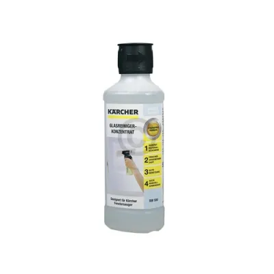 Kärcher Glasreiniger-Konzentrat RM 500 | 500 ml | streifenfrei | materialschonend | für Fenster, Glas, Spiegel