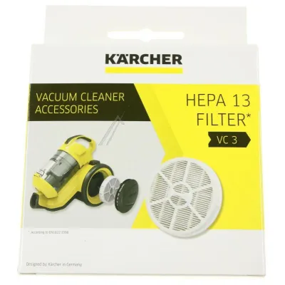 Kärcher HEPA 13 Filter 2.863-238.0 für VC 3 Staubsauger | Feinstaubfilter | hygienisch | waschbar | 1 Stück