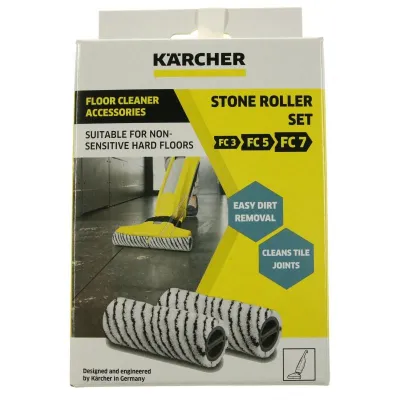 Kärcher Steinwalzenset 2-tlg. für FC 3, FC 5, FC 7 | 2.055-021.0 | Originalteil | Zubehör für Hartbodenreinigung