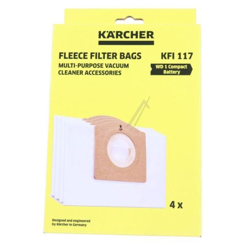 Bild: Kärcher Vliesfilterbeutel 4 Stck WD 1 Compact Battery