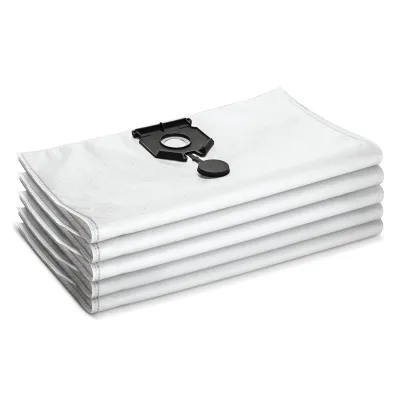 Kärcher Vliesfiltertüten 2.889-155.0 | Staubklasse M | 3-lagig | 5 Stück | 40–50 L | passend für NT 40/1, NT 50/1 | Weiß