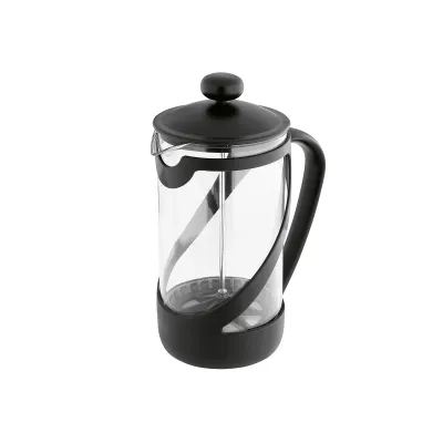 Kaffee- und Teebereiter 1l 116657 | French Press | Glas, Edelstahl, Kunststoff | temperaturbeständig | Schwarz
