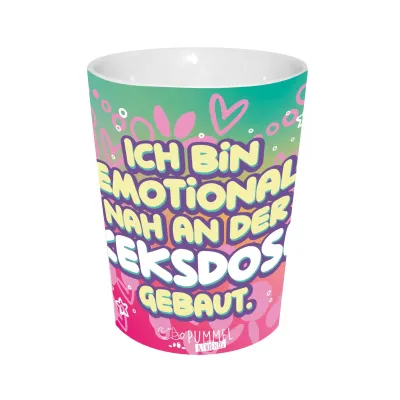 Gedalabels Kaffeebecher Pummeleinhorn 280ml | Keramik | Bunt | Spülmaschinenfest | Mikrowellengeeignet | Einhorn Motiv