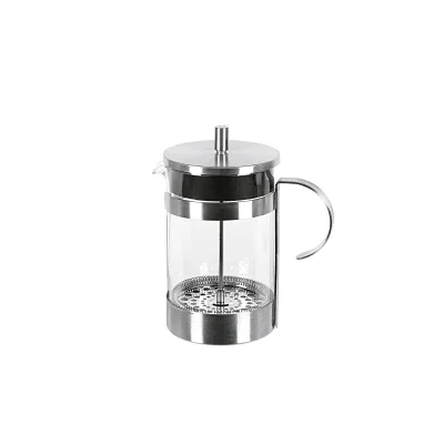 My Basics Kaffeebereiter JYS-1138-12C-SS | French Press | Edelstahl satiniert | 1,5 L | 12 Tassen | silberfarben
