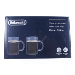 Kaffeegläser für DeLonghi Kaffeemaschine AS00001755 250ml, 2er Set