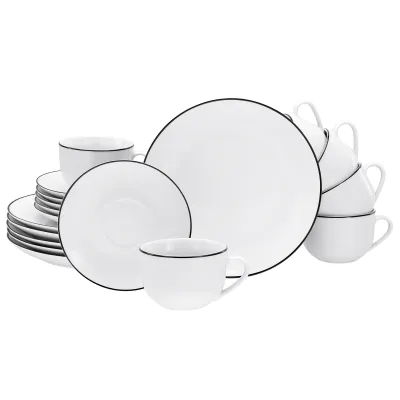 Kaffeeservice Black line 18tlg