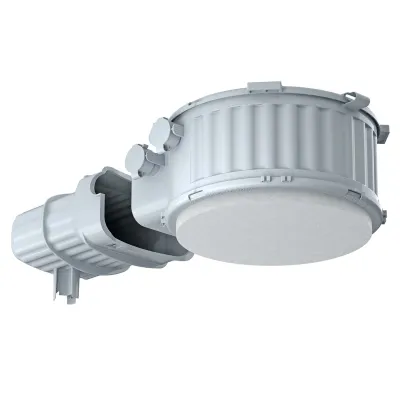 KAISER Einbaugehäuse HaloX 180 1282-72 | Leuchteneinbaugehäuse Plattendecke | max. 210 mm | Einbautiefe 105 mm