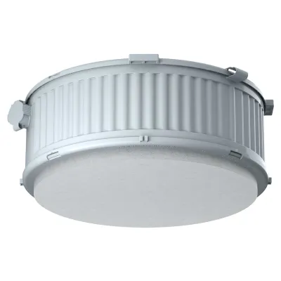 KAISER Einbaugehäuse HaloX 250 1283-71 | Leuchteneinbaugehäuse | Ø250mm | 100W | Einbautiefe 120mm | Kunststoff