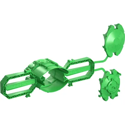 KAISER Wandauslassdose 1211-02 Betonbau Prefix | Ø35 mm | Tiefe 91 mm | 1-teilig | 8 Einführungen | Kunststoff | grün