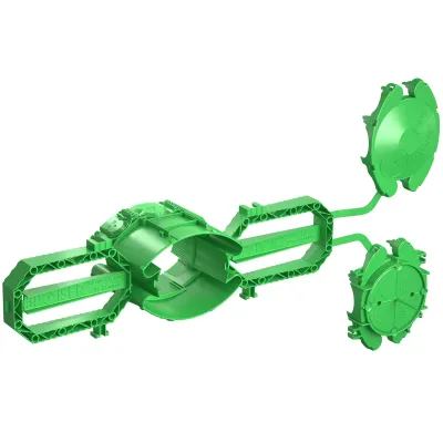 KAISER Geräte-Verbindungsdose 1211-01 | Betonbau Prefix | Ø 60 mm | Tiefe 91 mm | 1-teilig | Kunststoff | grün