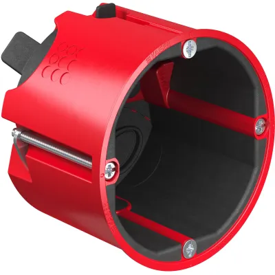 KAISER Brandschutzdose HWD 68+ 9464-03 | Geräte-Verbindungsdose E90 | Ø 68x60 mm | luftdicht | halogenfrei | rot