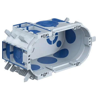 KAISER Doppel-Geräte-Verbindungsdose 1656-26 | Unterputz | oval | luftdicht | 149x80x68 mm | Kunststoff | grau