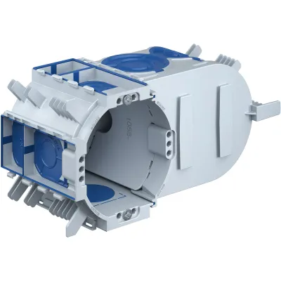 KAISER Elektronikdose Unterputz 1068-26 | UP1 ECON Fix | oval | luftdicht | 149x80x68mm | Kunststoff | grau