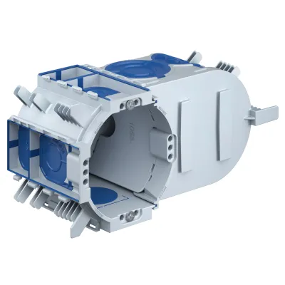 KAISER Elektronikdose Unterputz 1068-26 | UP1 ECON Fix | oval | luftdicht | 149x80x68mm | Kunststoff | grau