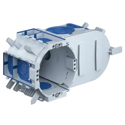 KAISER Elektronikdose Unterputz 1068-26 | UP1 ECON Fix | oval | luftdicht | 149x80x68mm | Kunststoff | grau
