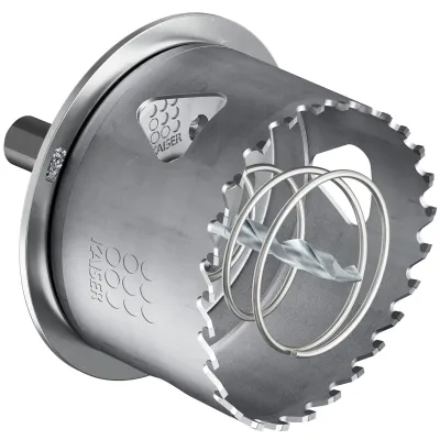 KAISER EXPERT HM-Fräser 1082-40 | Lochfräse Ø74 mm | Sechskantaufnahme | Schnitttiefe 35 mm | für Gipskarton, Holz