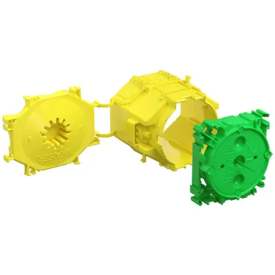 KAISER Verbindungsdose Betonbau 1265-01 | Geräte-Verbindungsdose | Ø 60 mm | Tiefe 91 mm | IP3X | Kunststoff | gelb