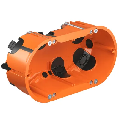 KAISER Hohlwand Verbindungsdose 9252-22 | O-range ECON 2 | Doppel oval | luftdicht | 136x68x48 mm | orange