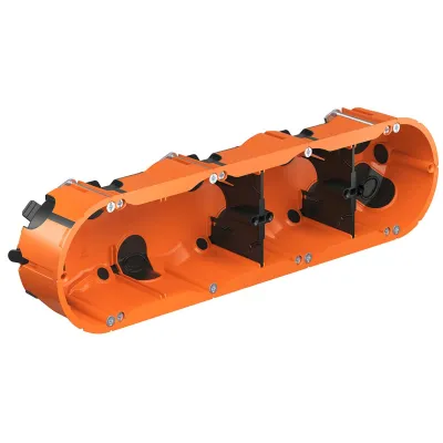 KAISER Hohlwand Verbindungsdose O-range ECON 4 | 9254-22 | 4-fach | luftdicht | oval | 48mm | Kunststoff | orange