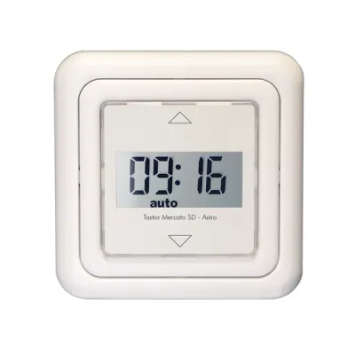 Kaiser Nienhaus Rollladentimer Tastor Mercato SD-Astro | Zeitschaltuhr | Astro-Programm | Unterputz | weiß