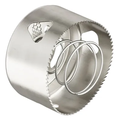 KAISER PROFI Fräskrone 1081-21 | Lochsäge 74 mm | Schnitttiefe 32 mm | Auswerfer-Feder | für Gipskarton & Holz