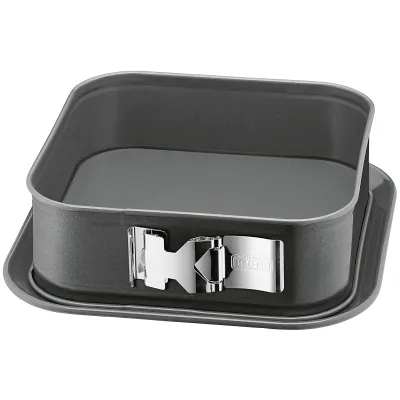 KAISER La Forme Plus Springform quadratisch 24x24 cm | schnittfest | antihaft | SafeClick | schwarz