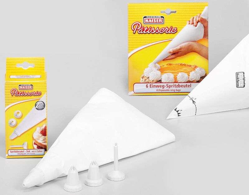 Kaiser Spritzbeutel-Set m.4 Tüllen 769103 / Patisserie