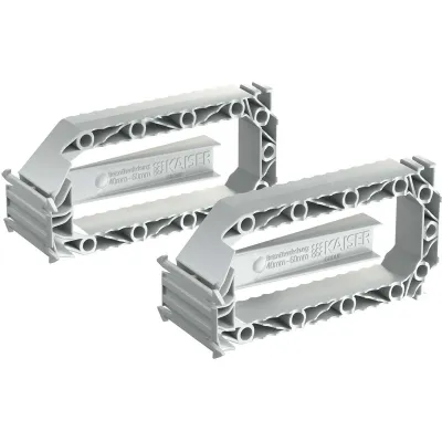 KAISER Systemflügelset 1211-00 | Prefix B1 | Betonbau Befestigung Bewehrung | 2-teilig | 103x49x36 mm | grau