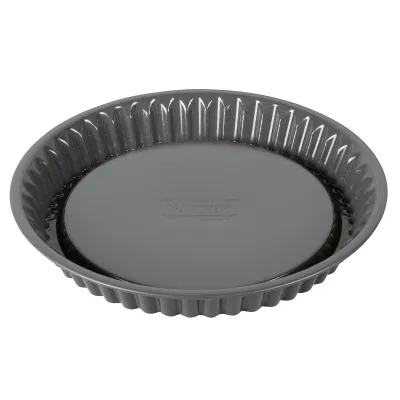 KAISER Tortenbodenform Ø 28 cm | La Forme Plus | antihaft | schnittfest | Wellenrand | schwarz