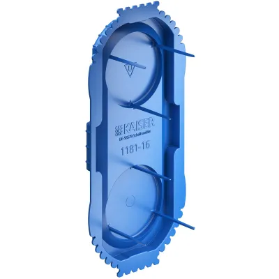 KAISER Signaldeckel UP1 1181-16 | Unterputz Steckdeckel | 120x60 mm | oval | Kunststoff | IP20 | blau