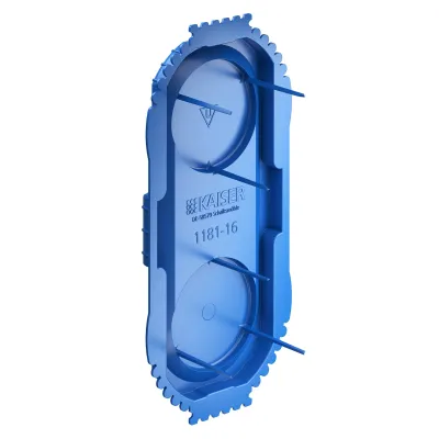 KAISER Signaldeckel UP1 1181-16 | Unterputz Steckdeckel | 120x60 mm | oval | Kunststoff | IP20 | blau