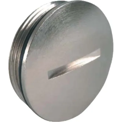 KAISER Verschlussschraube 8709.08 PG9 Messing vernickelt | mit O-Ring NBR | IP68 | -40 bis +100°C | schlagfest
