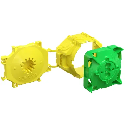 KAISER Wandleuchten-Anschlussdose 1248-01 | Betonbau | Verbindungsdose | Ø35x59mm | IP3X | Kunststoff | gelb