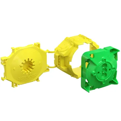 KAISER Wandleuchten-Anschlussdose 1248-01 | Betonbau | Verbindungsdose | Ø35x59mm | IP3X | Kunststoff | gelb