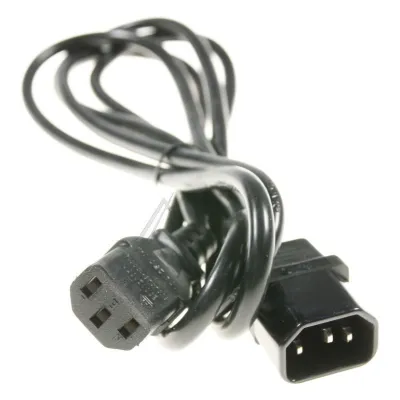 Kaltgeräte-Kabel für Geschirrspüler Com 2m schwarz C13/C14