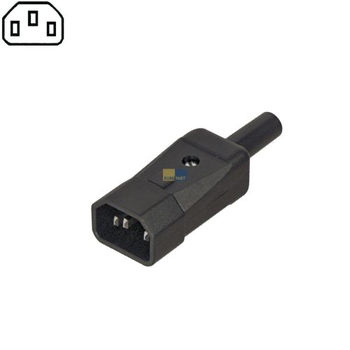 Bild: Kaltgeräte-Stecker 70°